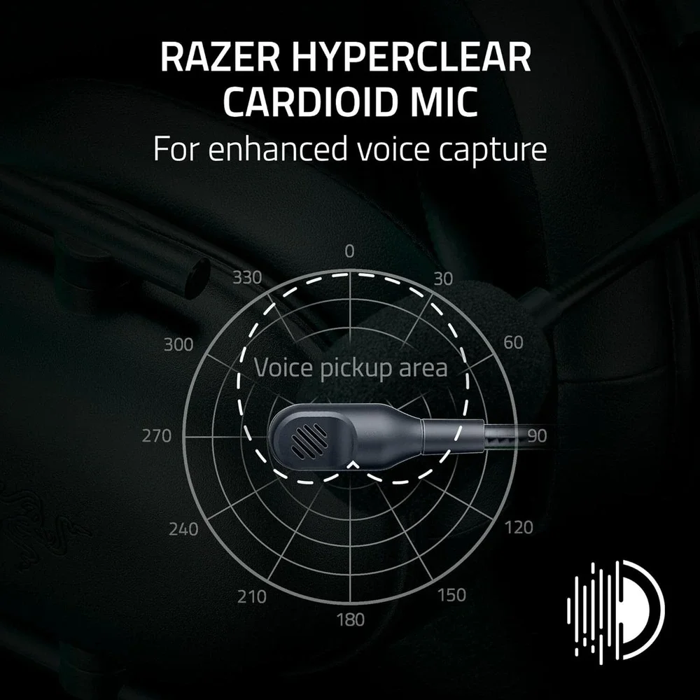 Razer BlackShark‎ V2 X Gaming Headset 7.1 Surround Sound 50mm Drivers 3.5mm Jack